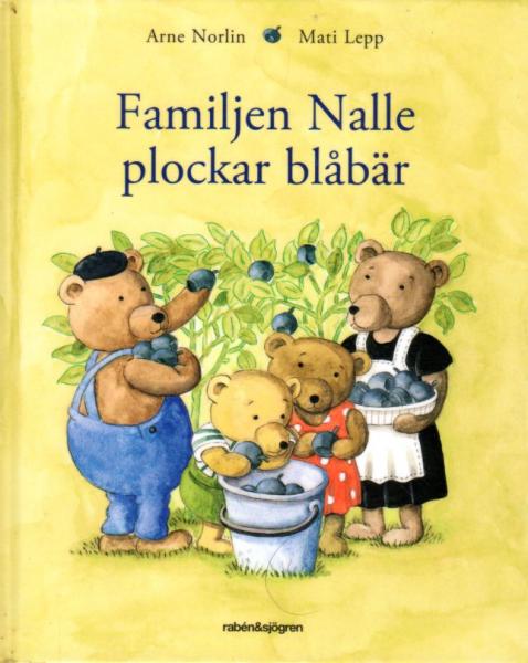 Children Book SWEDISH Familjen Nalle Plockar Blåbär